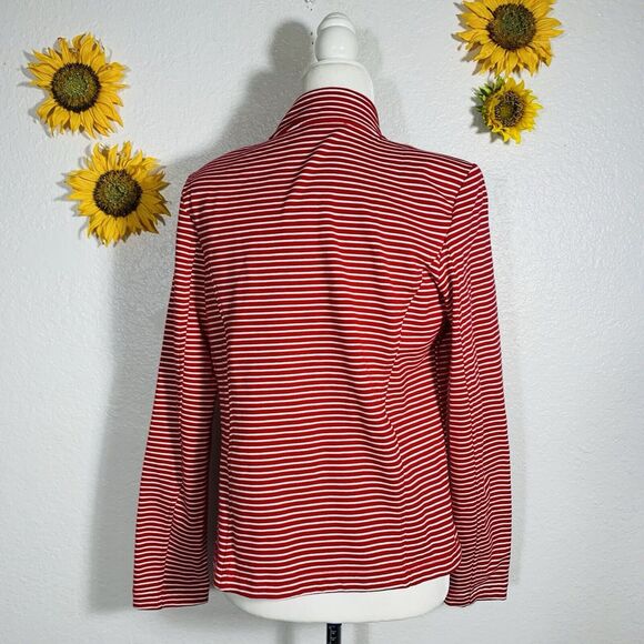 Tommy Hilfiger Red And White Seafaring Open Jacket Size Small Women’s - Picture 5 of 11